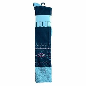 Hue Fairisle Knee High Socks Black